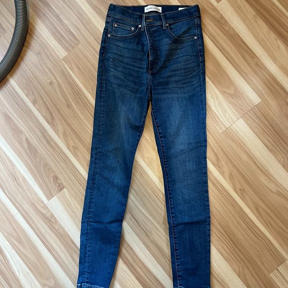Worn once DENIM FORUM Lola high rise sz 30/30 inseam - Picture 4 of 5